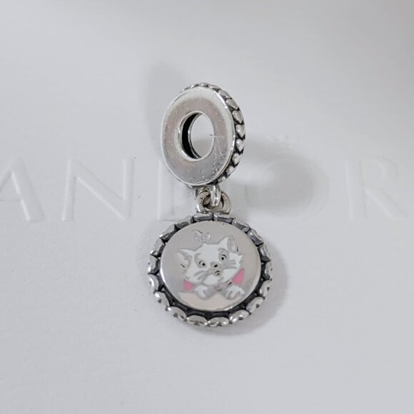 Pandora Aristocats Marie Cat Lady Disney Park Exclusive Dangle Charm S925 Silver - Picture 7 of 7